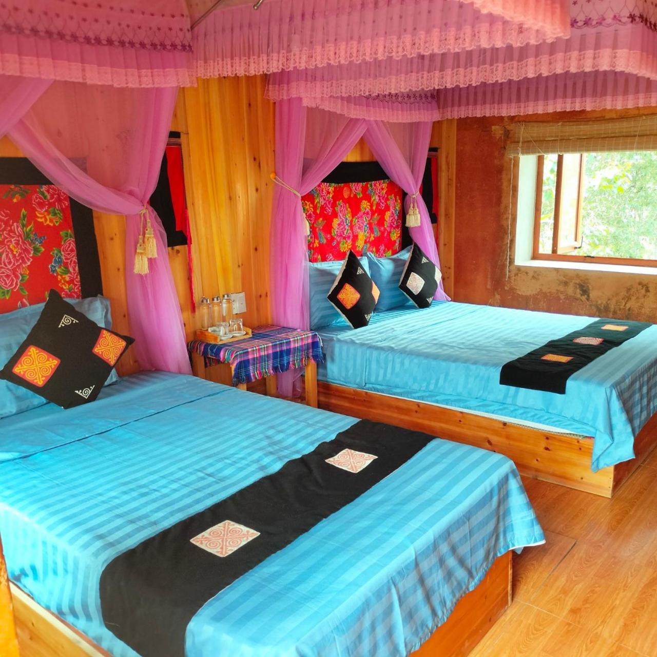 Hong Thu Homestay & Bungalow Quan Ba Bagian luar foto