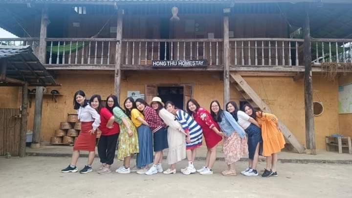 Hong Thu Homestay & Bungalow Quan Ba Bagian luar foto