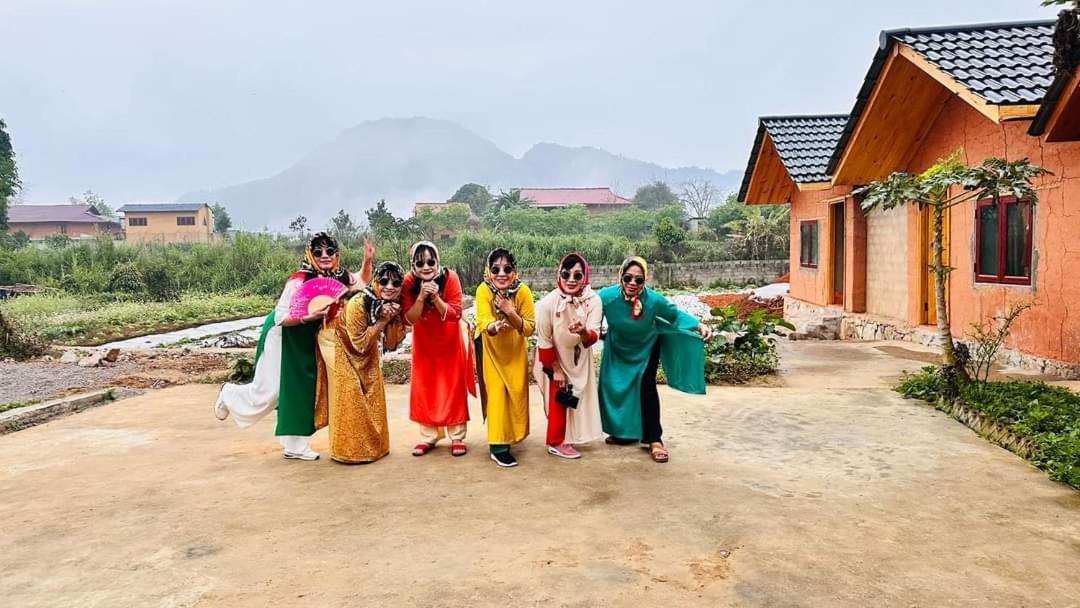 Hong Thu Homestay & Bungalow Quan Ba Bagian luar foto